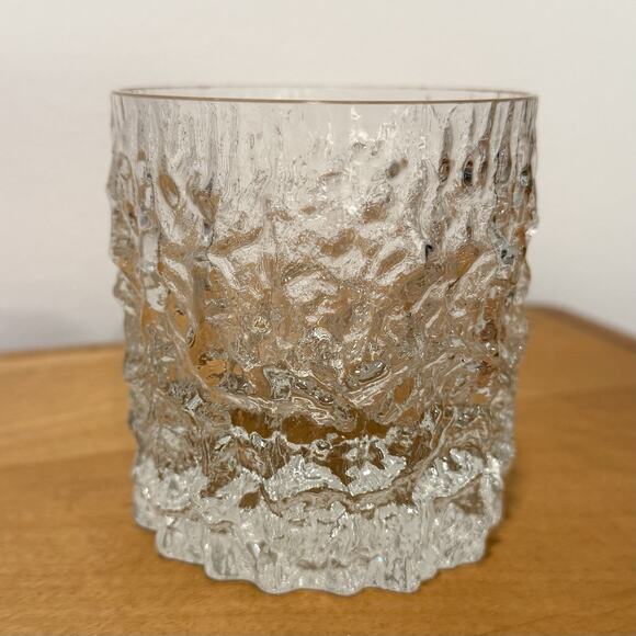 Whitefriars Glacier Textured Whiskey Glass Tumbler Lowball 3.5" Geoffrey Baxter - Picture 3 of 6